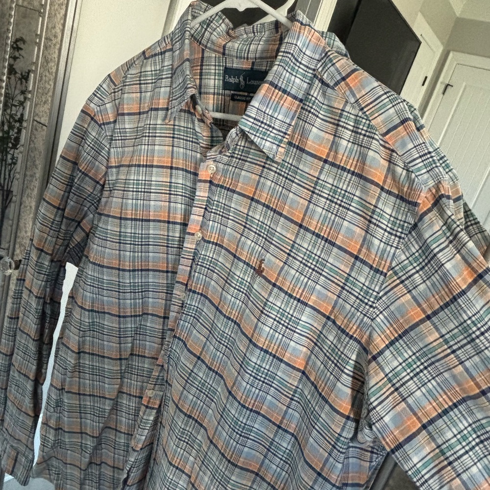 Ralph Lauren Plaid Button-Up Shirt
